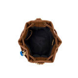 Secchiello La Carrie Jungle Multicolor – Intrecci in Raffia e Dettagli Rock