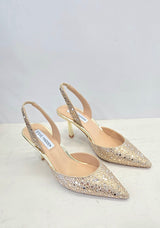 Décolleté oro con strass Steve Madden
