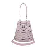 Secchiello La Carrie Andromeda Lavanda - Borsa Bijoux con Strass | Peccatidistile