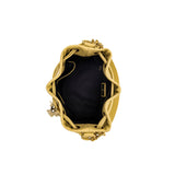 Secchiello La Carrie Basic Ocre – Pregiata Pelle Martellata e Dettagli Gold