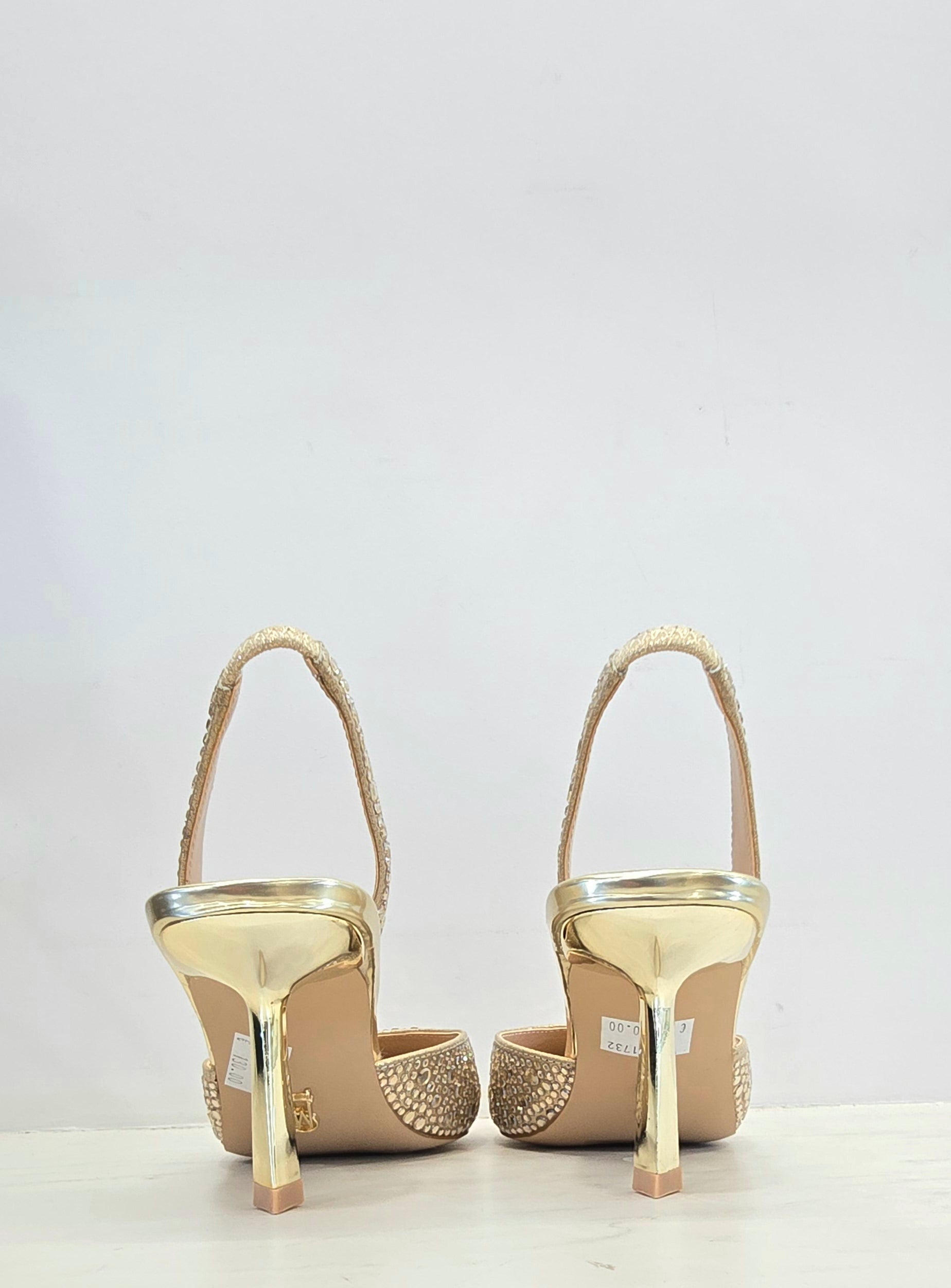 Décolleté oro con strass Steve Madden