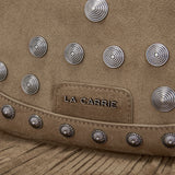Borsa a Spalla La Carrie Aztec Taupe – Suede, Frange e Spirito Boho-Chic