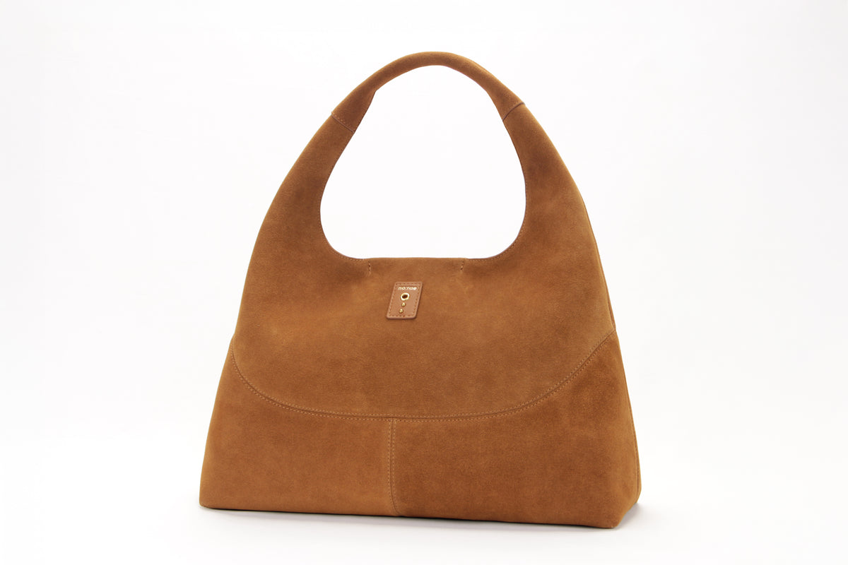 Borsa a Spalla Norae Viktoria in Camoscio Tobacco – Morbidezza e Design Armonioso