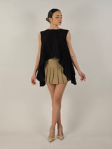 Minigonna/Short a pieghe beige Eleh