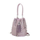 Secchiello La Carrie Andromeda Lavanda - Borsa Bijoux con Strass | Peccatidistile