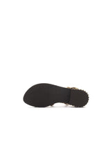 Sandali Ash Precious Cuoio: Il Flat Elegante con Borchie e Listini Incrociati