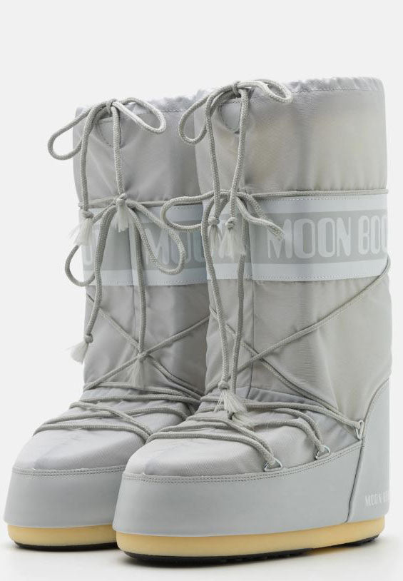 Moon Boot Icon Nylon Grigio Moon Boot