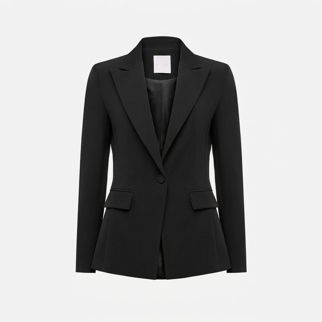 Blazer Donna Silence Limited Mono Daily Nero – Giacca Monopetto Sartoriale Elegante