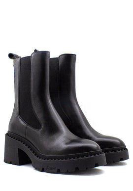 Beatles nero Nico Stud con tacco Ash