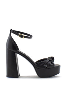aaaaaSandalo alta nero Couture Milano