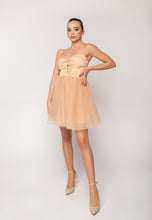 Carica l&#39;immagine nel visualizzatore di Gallery, Abito Bustier Dorah Champagne Aniye By