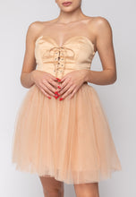 Carica l&#39;immagine nel visualizzatore di Gallery, Abito Bustier Dorah Champagne Aniye By