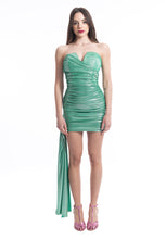 Carica l&#39;immagine nel visualizzatore di Gallery, Abito Bustier Terry verde Aniye By