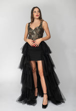 Load image into Gallery viewer, Tubino in stampa con tulle Gaelle Paris