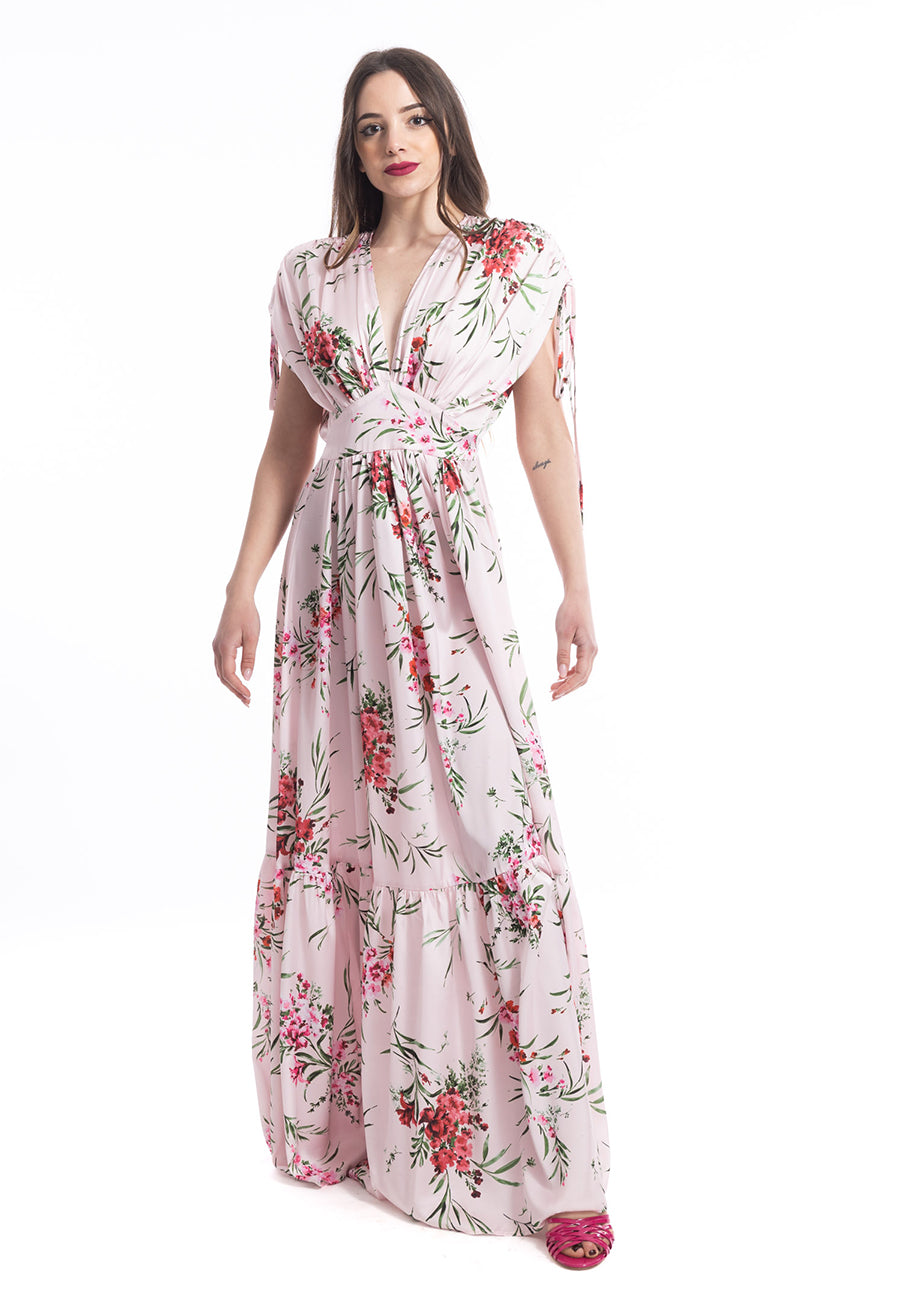 Aniye By Vestito Nero Lungo A Fiori Vestito Fiori Aniye By ABITO