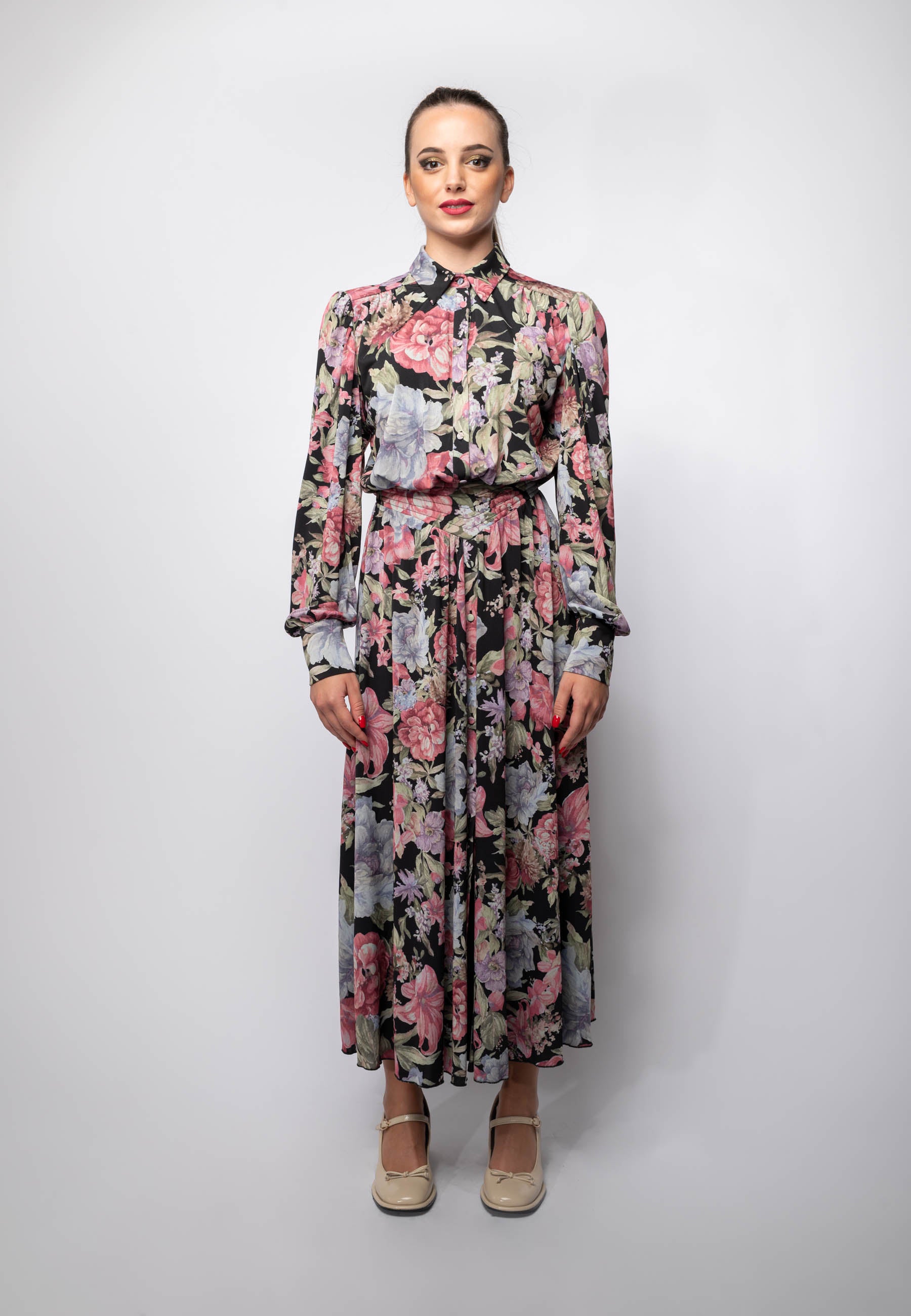 Long Dress Cathy a fiori Aniye By