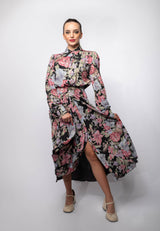 Long Dress Cathy a fiori Aniye By