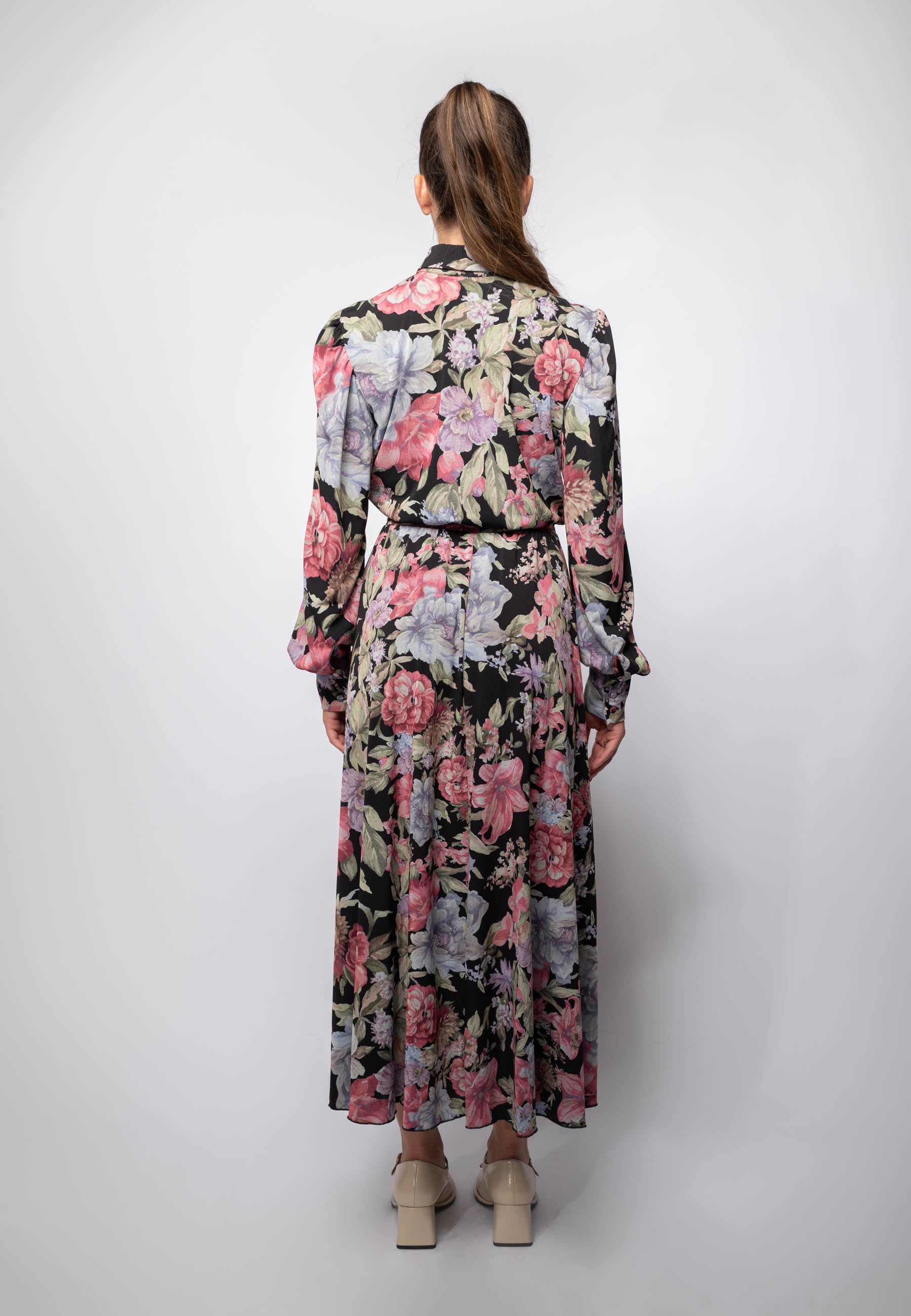 Long Dress Cathy a fiori Aniye By