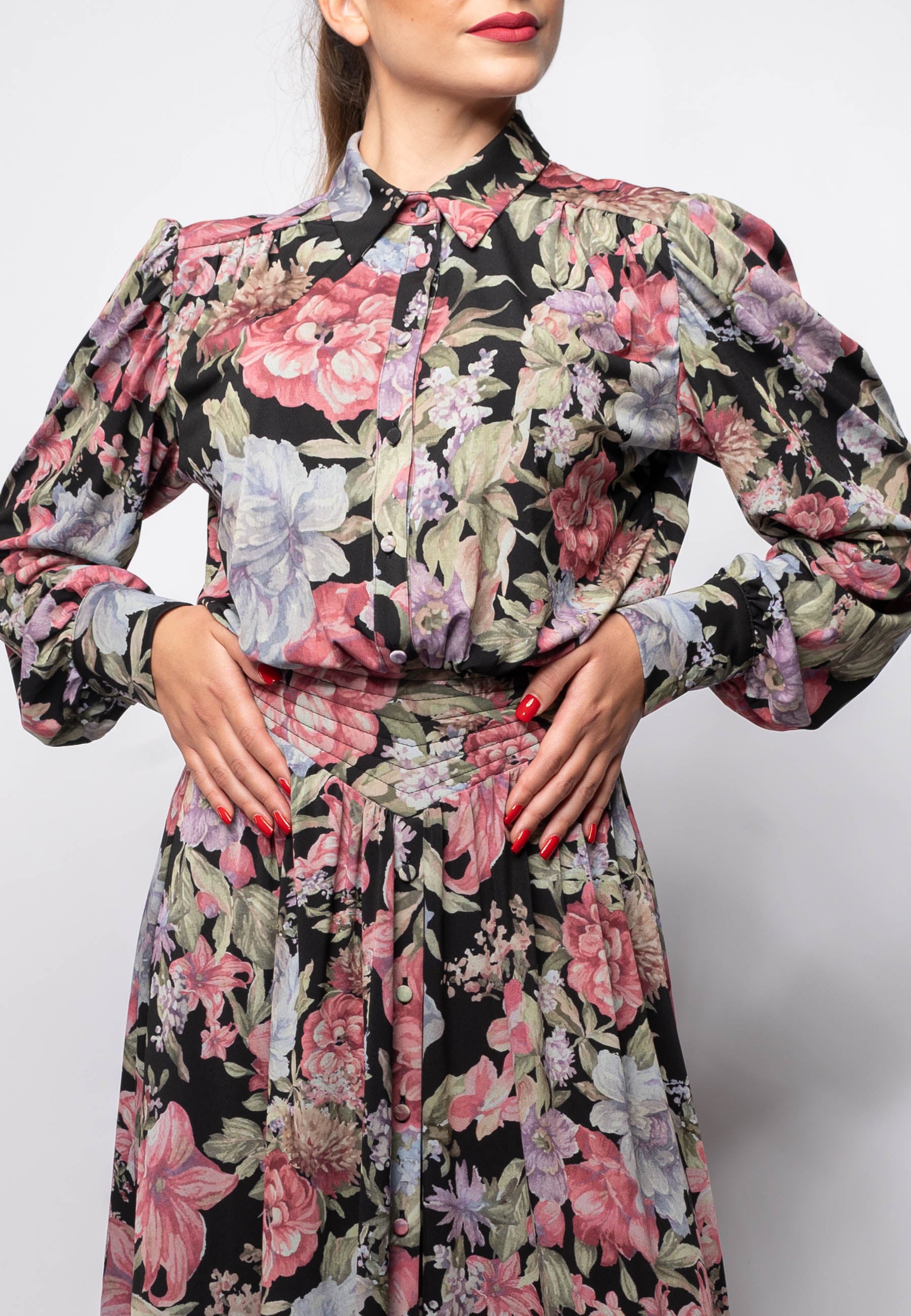 Long Dress Cathy a fiori Aniye By