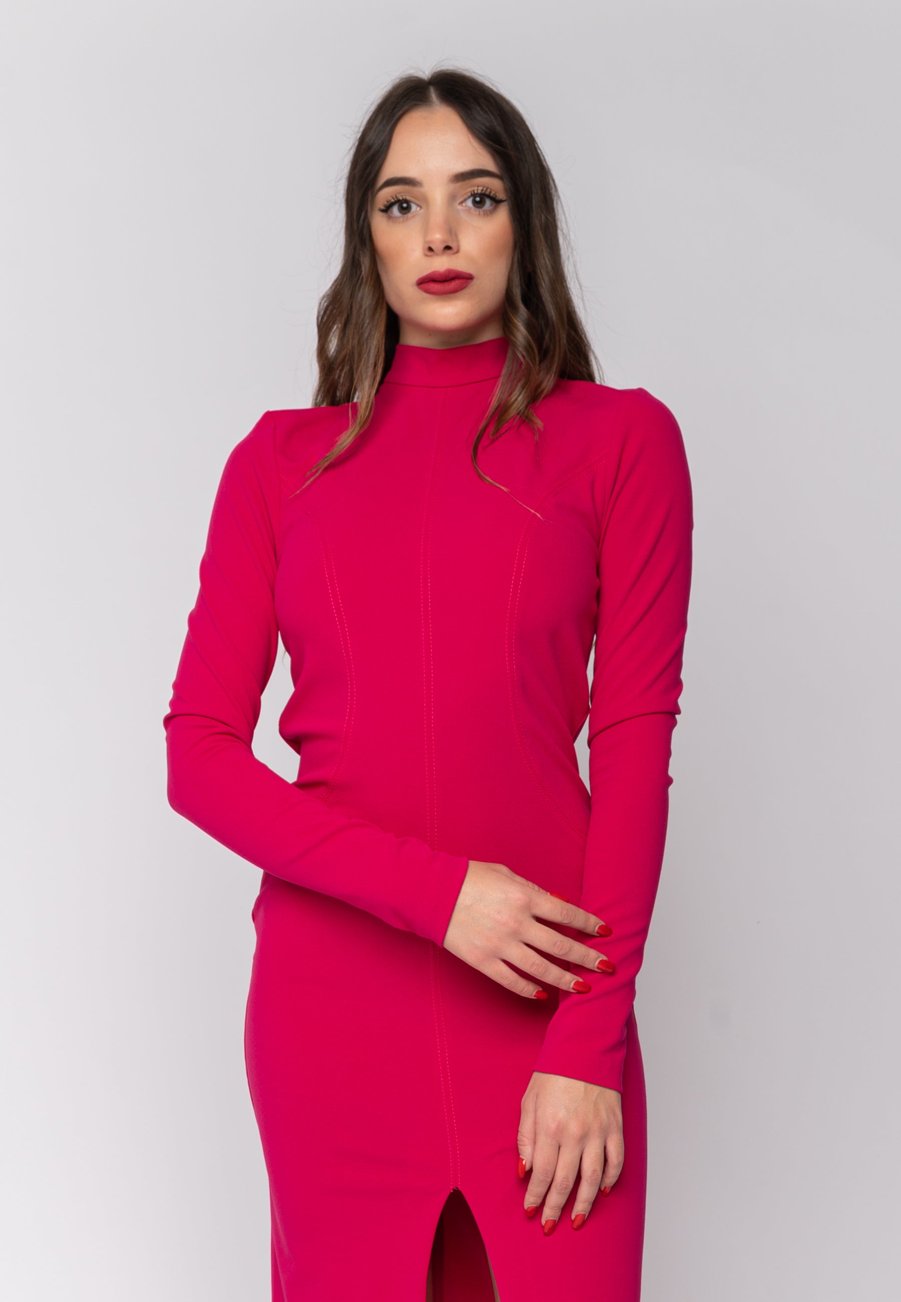 Abito Petra Longuette Magenta Aniye By