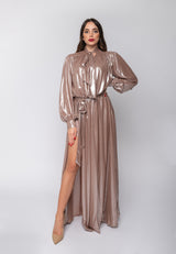 Abito lungo Mya Taupe Aniye By