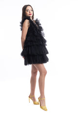 Abito V Dress Nina Nero Aniye By