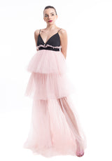 Abito in tulle Ludo Dress Rosa Aniye By