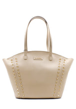 Carica l&#39;immagine nel visualizzatore di Gallery, Shopper Studs beige a trapezio La Carrie