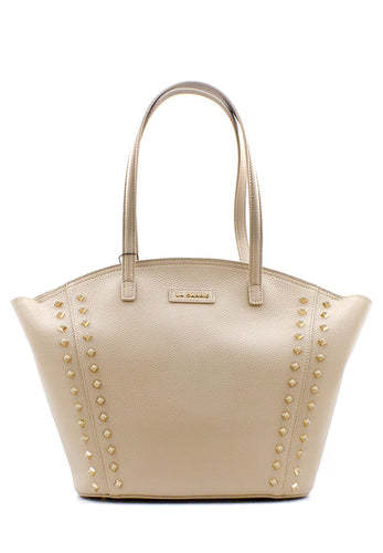 Shopper Studs beige a trapezio La Carrie