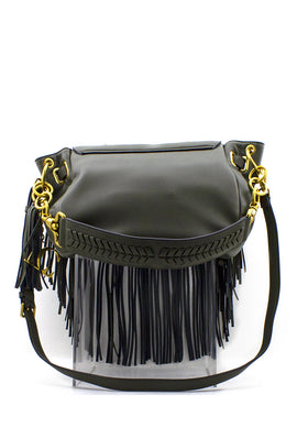Shopper Fringes Star verde La carrie