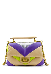 aaaaaBorsa tracolla Amitola multi beige La Carrie