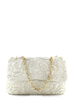 Carica l&#39;immagine nel visualizzatore di Gallery, Tracolla media velvet bianco Mia Bag
