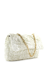 Carica l&#39;immagine nel visualizzatore di Gallery, Tracolla media velvet bianco Mia Bag