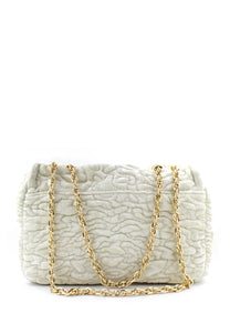 aaaaaTracolla media velvet bianco Mia Bag