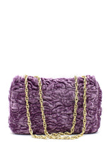 Carica l&#39;immagine nel visualizzatore di Gallery, Tracolla media velvet glicine Mia Bag