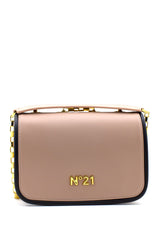 Borsa a tracolla nude con patta N°21