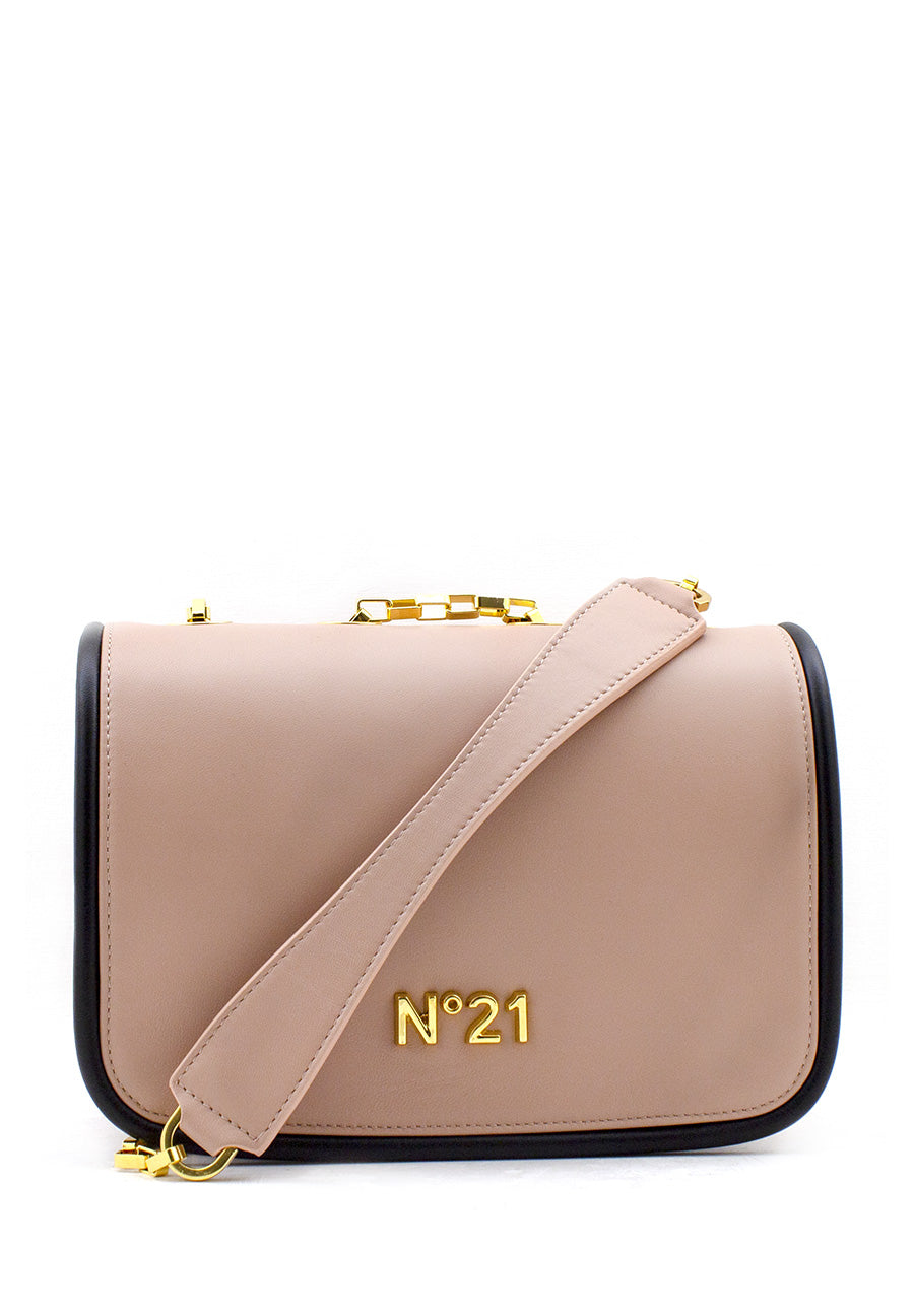 Borsa a tracolla nude con patta N°21