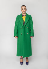Cappotto Cindy doppiopetto verde Ivy Oak