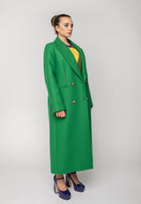 Cappotto Cindy doppiopetto verde Ivy Oak