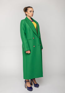 aaaaaCappotto Cindy doppiopetto verde Ivy Oak