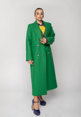 Cappotto Cindy doppiopetto verde Ivy Oak
