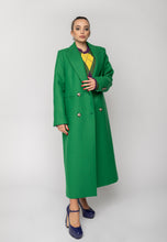 Carica l&#39;immagine nel visualizzatore di Gallery, Cappotto Cindy doppiopetto verde Ivy Oak