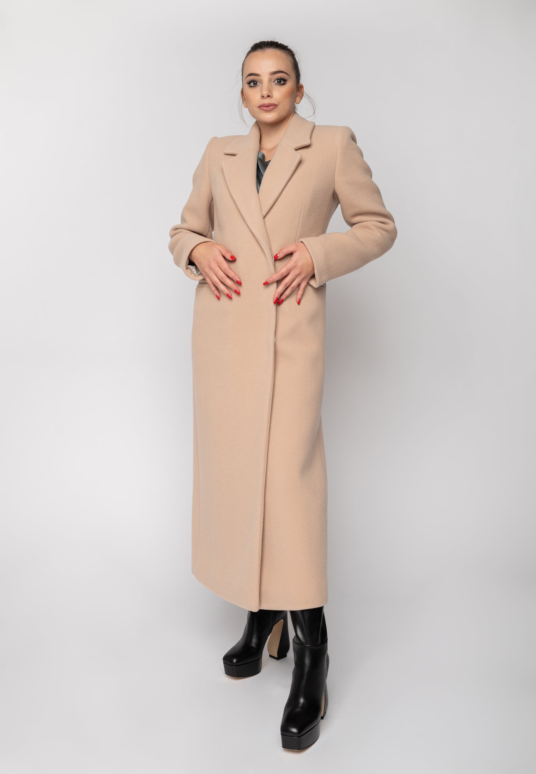 Cappotto lungo Caecilia Beige Ivy Oak