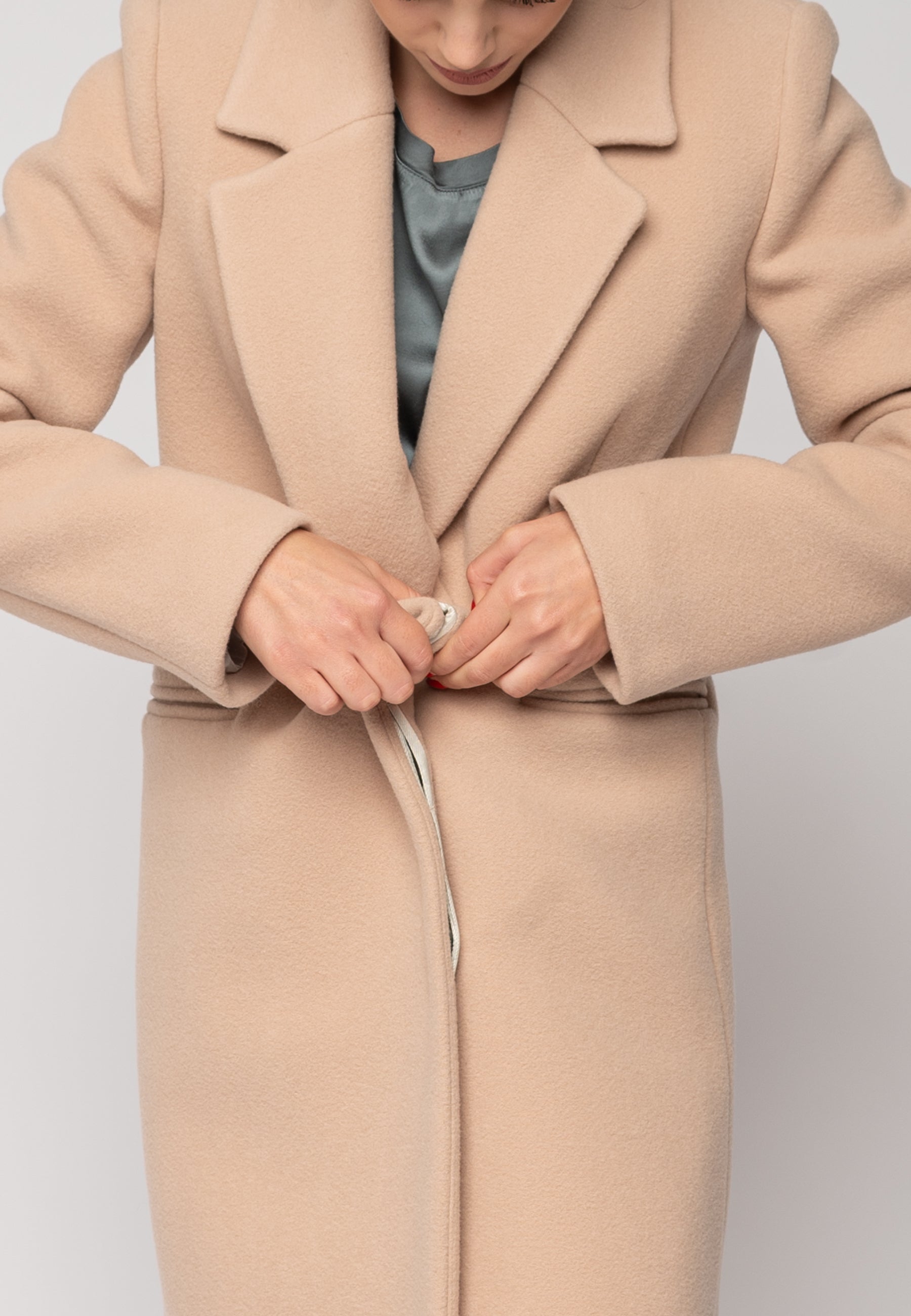 Cappotto lungo Caecilia Beige Ivy Oak