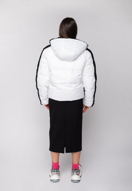 Piumino corto bianco Gaelle Paris