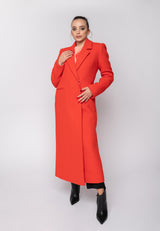 Cappotto lungo Caecilia Corallo Ivy Oak
