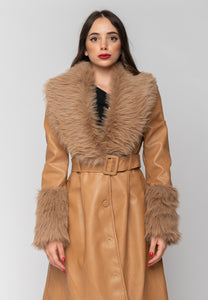 aaaaaCappotto Penelope Camel Aniye By