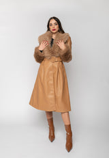 Cappotto Penelope Camel Aniye By