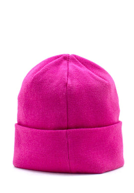 Cappello Beanie Fucsia Logo Gaelle paris