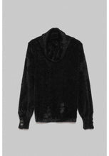 Carica l&#39;immagine nel visualizzatore di Gallery, Pullover nero con collo alto Gaelle Paris